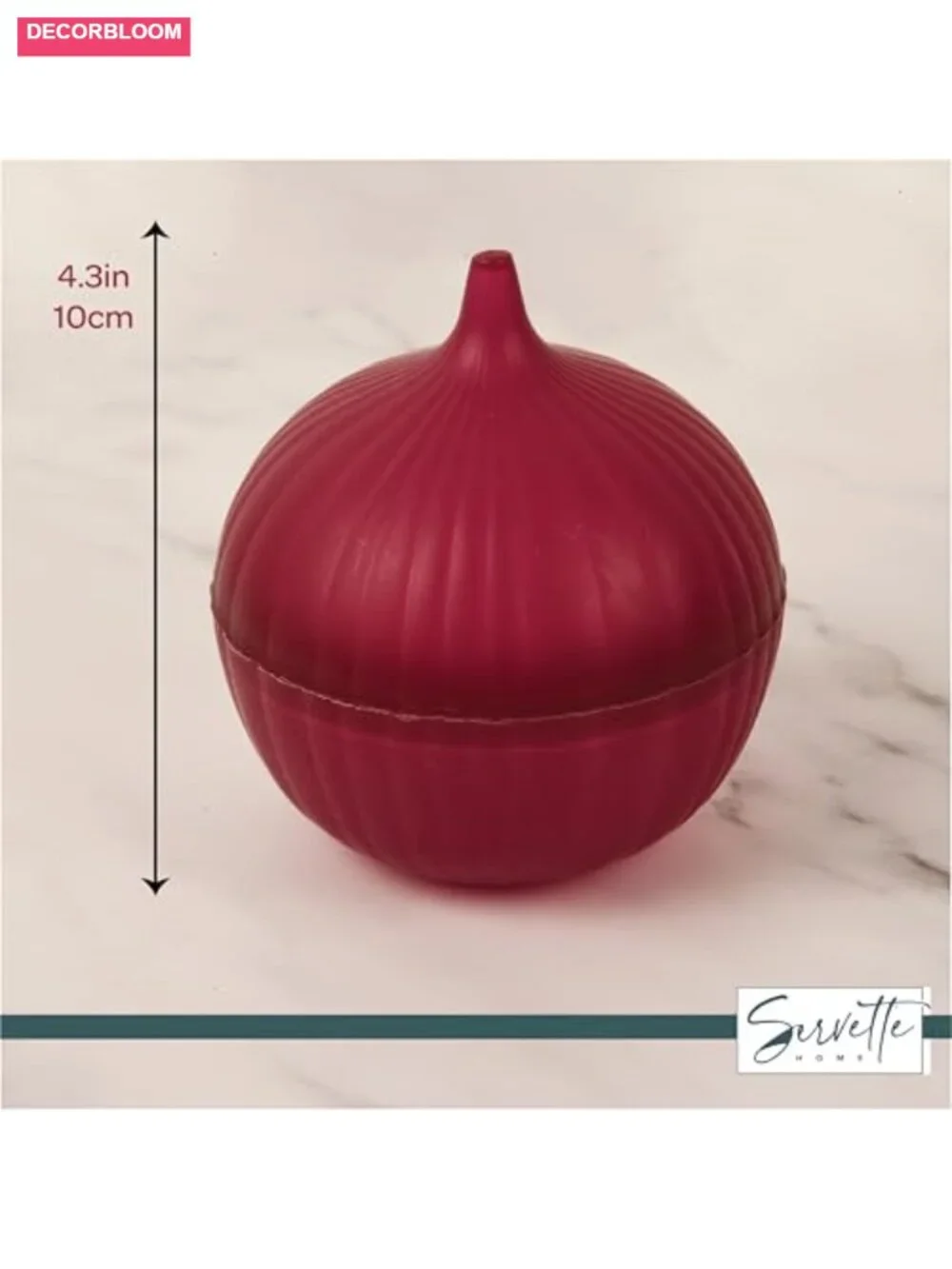 BPA-Free Food Storage Container with Lid for Avocados, Red Onions & Garlic
